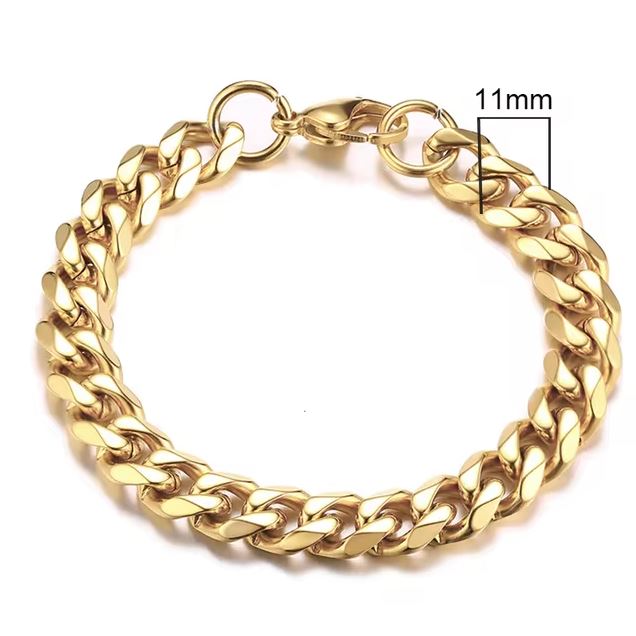 Stainless Steel Cuban Link Bracelet