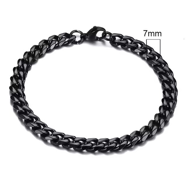 Stainless Steel Cuban Link Bracelet