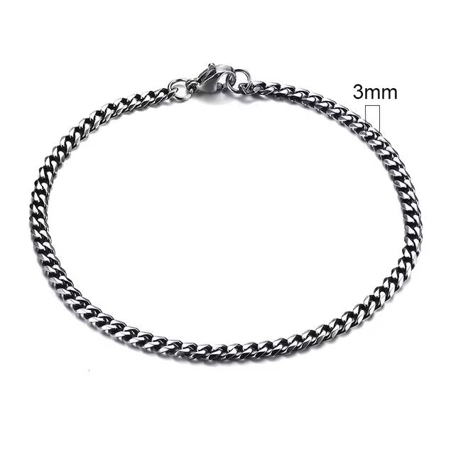 Stainless Steel Cuban Link Bracelet