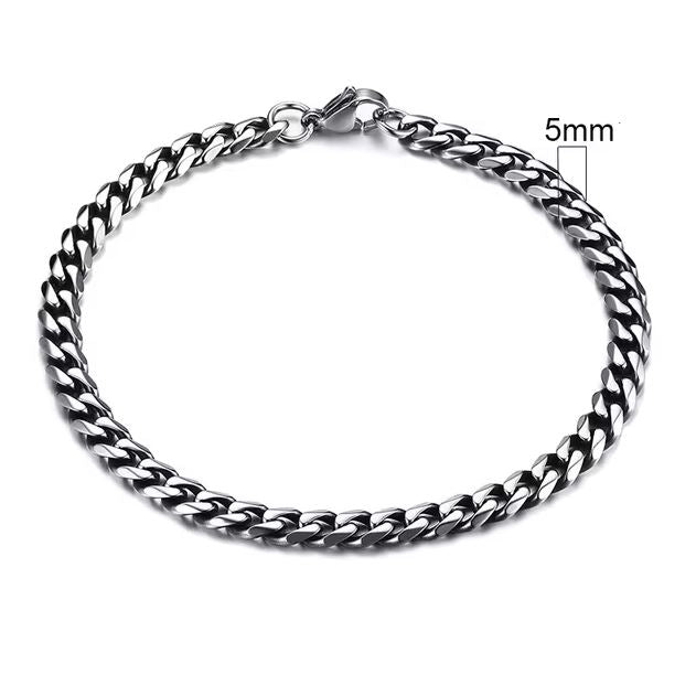 Stainless Steel Cuban Link Bracelet