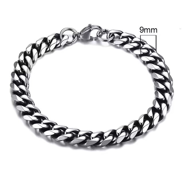 Stainless Steel Cuban Link Bracelet