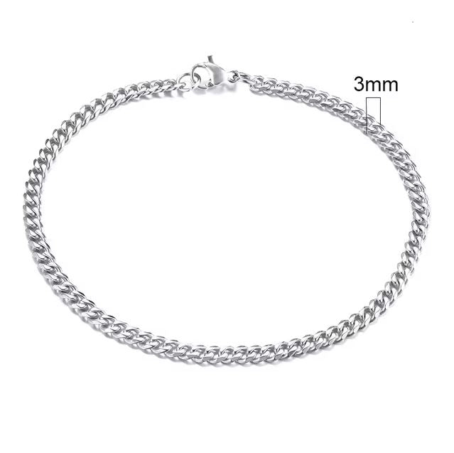 Stainless Steel Cuban Link Bracelet