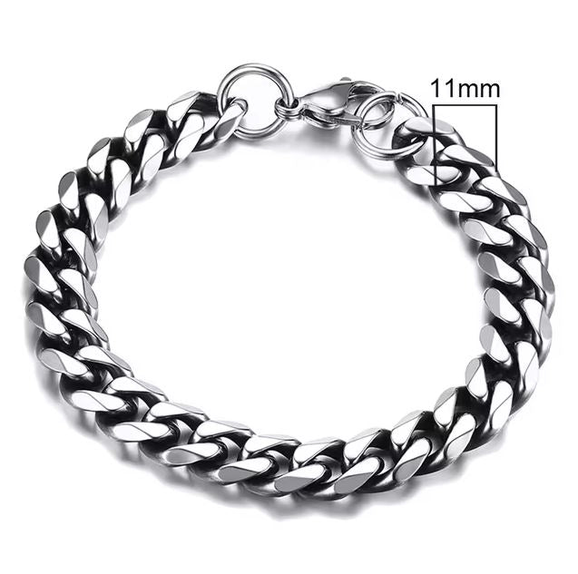 Stainless Steel Cuban Link Bracelet