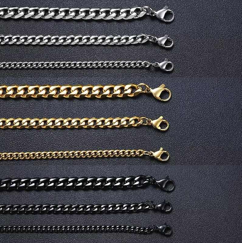 Stainless Steel Cuban Link Bracelet