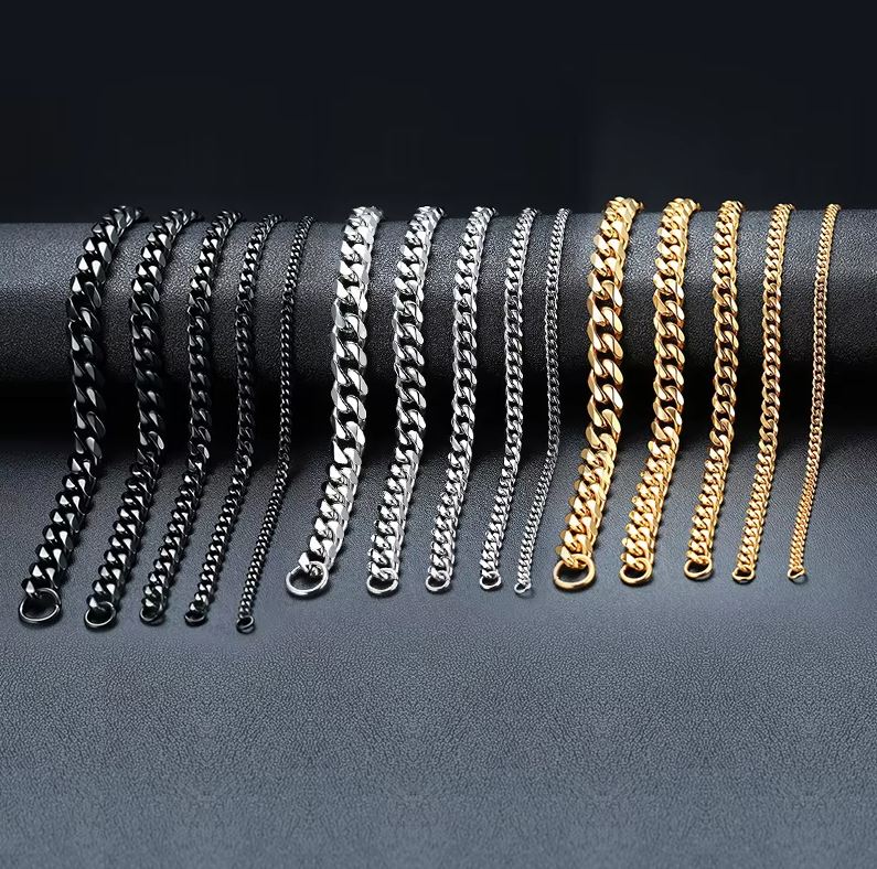 Stainless Steel Cuban Link Bracelet