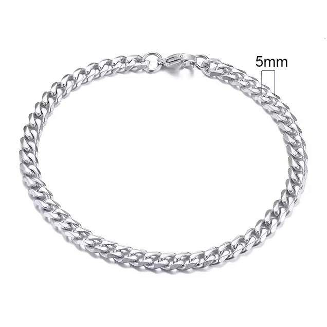 Stainless Steel Cuban Link Bracelet