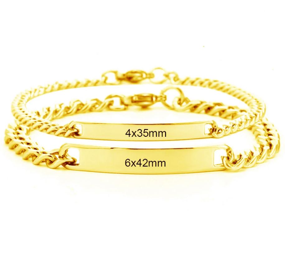 Eternal Bonding Bracelets – Custom Engraved Stainless Steel Couple Jewelry