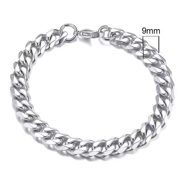 Stainless Steel Cuban Link Bracelet