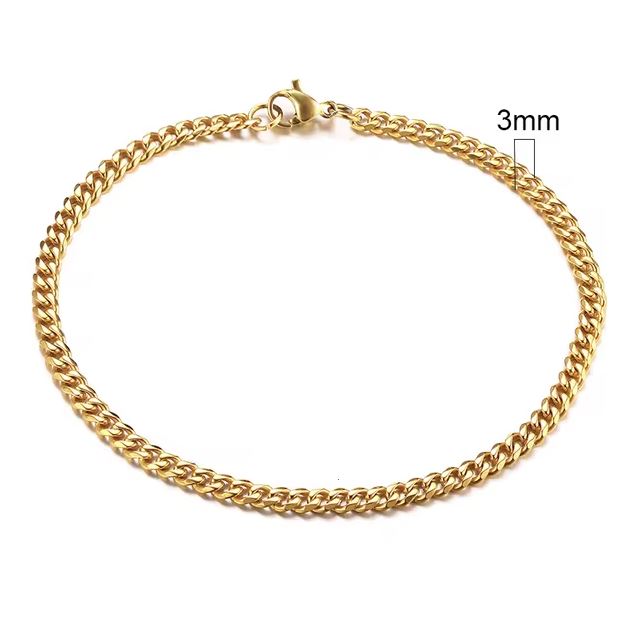 Stainless Steel Cuban Link Bracelet