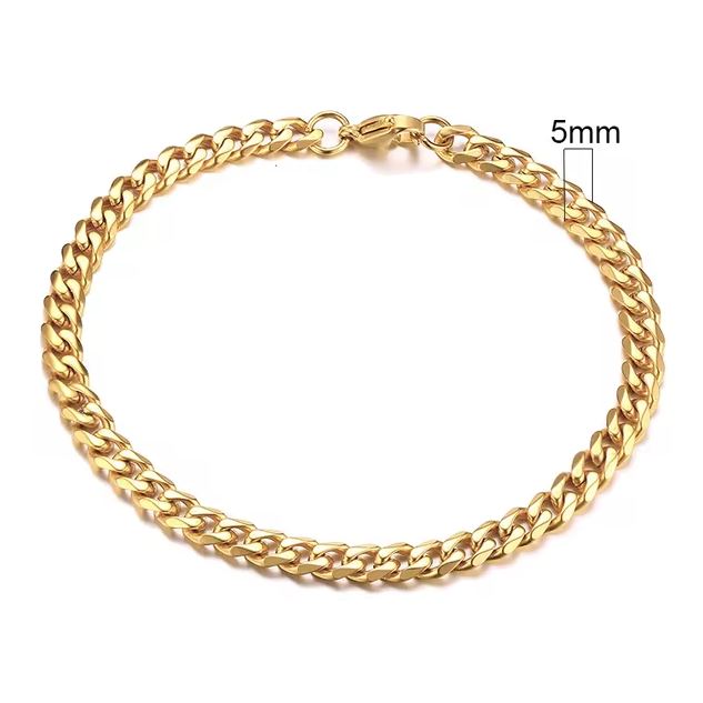 Stainless Steel Cuban Link Bracelet