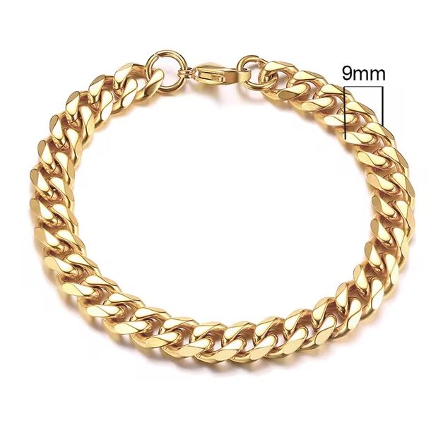 Stainless Steel Cuban Link Bracelet