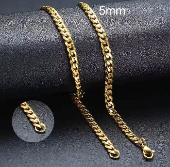 Stainless Steel Cuban Link Necklace