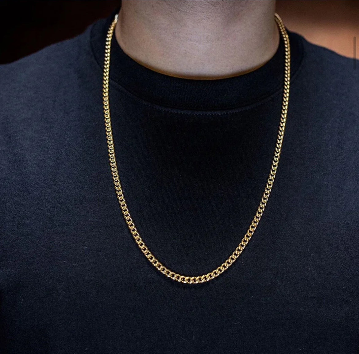 Stainless Steel Cuban Link Necklace