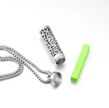 PerfumeCylinder Necklace - Includes 10 Pads